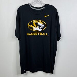 Missouri Tigers Nike Dri-FIT Basketball Performance Shirt Black Gold Men's Large